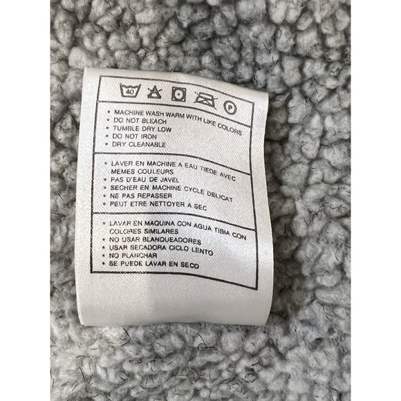 Vintage Nike Jacket Blue Sherpa Lined Hooded Sz L - Picture 11 of 12